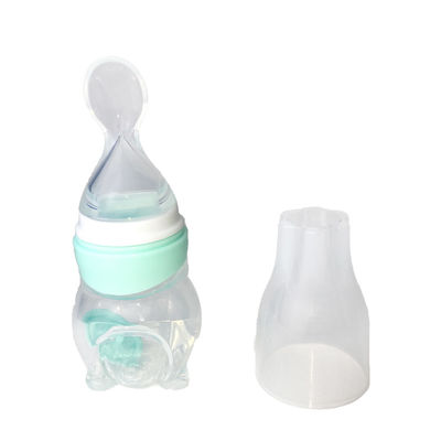 पोर्टेबल पुन: प्रयोज्य BPA मुक्त सिलिकॉन बेबी टीथर बड़ी बोतल बेबी फीडिंग