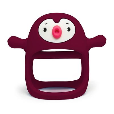 गैर विषैले सिलिकॉन बेबी Teether खिलौना Teething दर्द राहत पशु पेंगुइन Teether खिलौना