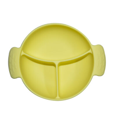 Baby Silicone Feeder Food-grade Eco-Friendly Silicone Suction Cup Silicone Feeder with Suction Cup and Dividers